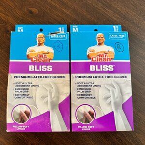 Mr Clean Bliss Premium Latex Free Gloves Medium Set of 2